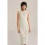We Fashion Dress Mid Length Beige