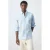 Mango Man regular casual overhemd lichtblauw