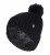 Heat Holders – Thermische Pom Pom Bobble-hoed voor dames – Zwart