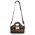 Wouf Handtas ‘Studio’  bruin / grasgroen / zwart / wit