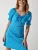 Happiness İstanbul Zomerjurk  blauw / lichtblauw / wit