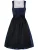 SPIETH & WENSKY Dirndl ‘Felina’  donkerblauw / zwart