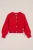 WE Fashion – Meisjes fijngebreid vest – Regular fit – Vuurrood –