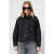 QS denim blouse met studs – zwart