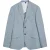 Ted Baker Damaskj Slim Cotton Linen Blue Blazer Jacket