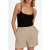 NIKKIE high waist casual short met textuur beige