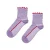 Happy Socks sokken Structure Slinky Mini Crew paars