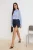 TRENDYOLMİLLA Dames Blauw Effen Lang Regular fit Overhemden