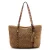 Manfield raffia shopper bruin