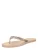 ABOUT YOU Teenslipper ‘Paulina’  nude / goud / zilver