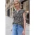 Street One Studio Dames Chiffon bloes met gespleten hals in Zwart