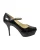 Yves Saint Laurent Peep Toe Platform Mary Jane Pumps in Zwart Leren Lak