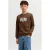 JACK & JONES JUNIOR sweater met logo – donkerbruin