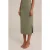We Fashion Skirt Medium Length Light Green
