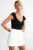 TRENDYOLMİLLA Dames Zwart Effen Mouwloos Getailleerd Blouses