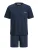 JACK & JONES Pyjama kort ‘JACEverest’  marine / wit