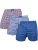 normani Boxershorts  blauw / kersrood / wit
