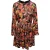 Mulberry jurk met lange mouwen van veelkleurig polyester