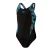 Speedo Meisjes Hyper Boom Splice One Piece Badpak (ZWART/BLAUW)