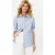TRENDYOLMİLLA Dames Donkerblauw Gestreept Lang Oversized Overhemden