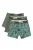 Boxershorts 3 pack – Groen met print