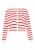 usha Vest Dames GEBROKEN WITTE RODE STREPEN