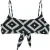 Mikuta The Printed Bikini Top White