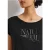 Street One Dames Shirt met glitter tekst in Zwart