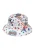 MYMO Hoed ‘Pop Eyetheme’  ultramarine blauw / knalrood / zwart / wit