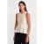 Geribbelde Mouwloze Rimpelblouse