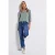 Street One Dames Shirt met gespleten hals in Blauw
