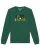 Watapparel Sweatshirt ‘ Happy Camper ‘  donkergroen / gemengde kleuren
