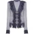 Kraagloze Glitters Fringe Tweed Jkt