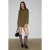 Mini-jurk met ronde hals en strikdetail