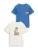 TOM TAILOR Shirt  blauw / oranje / zwart / wit