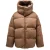 Gebroken wit OW Race canvas camelbeige puffer donsjack
