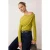 TRENDYOLMİLLA Dames Groen Effen Lang Getailleerd Blouses