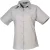 Premier Dames/Dames Popeline Blouse met Korte Mouwen (Zilver)