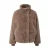 comma faux fur jas – lichtbruin
