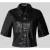 Christian Berg Woman Selection Korte blouse in leerlook