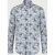Blue Industry Print overhemd bloem |