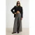 TRENDYOLMİLLA Dames Grijs Effen Wijde pijp Hoge taille Broeken