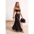 TRENDYOLMİLLA Dames Zwart Effen Maxi Rokken