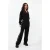 EsQualo Trousers Lurex Tape Modal Black
