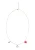 MYMO Ketting  rose-goud / rood