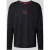 HUGO Shirt met lange mouwen en labelprint, model ‘Laze’