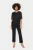 Blouse met korte mouwen Regular fit black