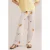 WE Fashion palazzo broek lichtgeel/lila/geel