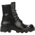 Diesel D-Hammer Leren Gevechtslaarzen voor Dames (Zwart)