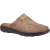 Hush Puppies Heren Carson Leren Muiltjes (Olijf)
